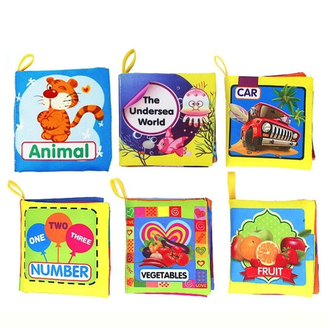 HIINST Cloth Baby Book Intelligence Development Educational Toy Soft Cloth Learning Cognize Books For 0-24Months Kids Quiet Book