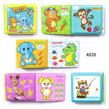 Waterproof Bath Book Early Learning Cloth Book With BB Device Intelligence Development Dolphin happy farm EVA Floating Toy