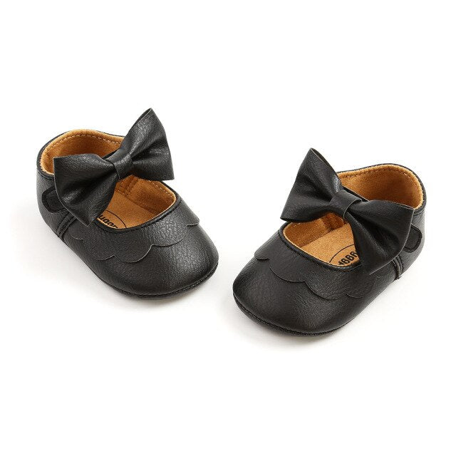 Ma&Baby 0-18M Princess Newborn Infant Baby Girls Shoes Pu Leather Bow First Walkers Toddler Baby Girl  Anti-Slip Shoes Birthday