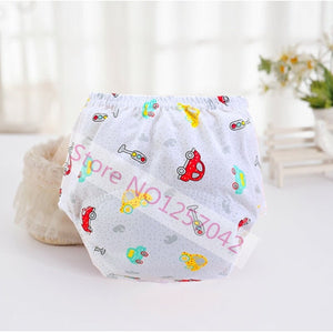 Baby Cotton Training Pants Panties Baby Diapers Reusable Cloth Diaper Nappies Washable Infants Children Underwear Nappy Changing
