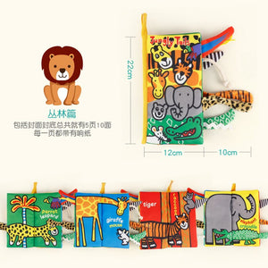 3 Styles Baby Infant Cloth Books Early Learning Educational Toys with Animals  Sensory Stimulation Touch  Soft Development Toy