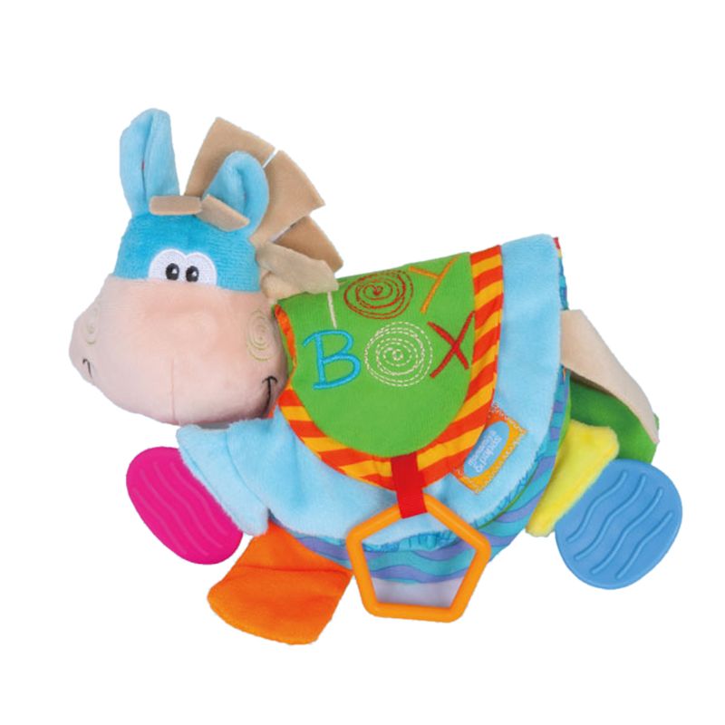 Newborn Baby Rattles Teether Toys Cute Donkey Animal Cloth Book For Toddlers Learning early Education Toys Christmas Gift Feb-15